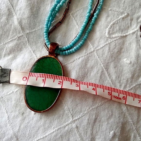 NEWOT💥 Evil Eyes Bracelet, Green Stone Pendant Necklace and 2 Brooches Set - Picture 7 of 11